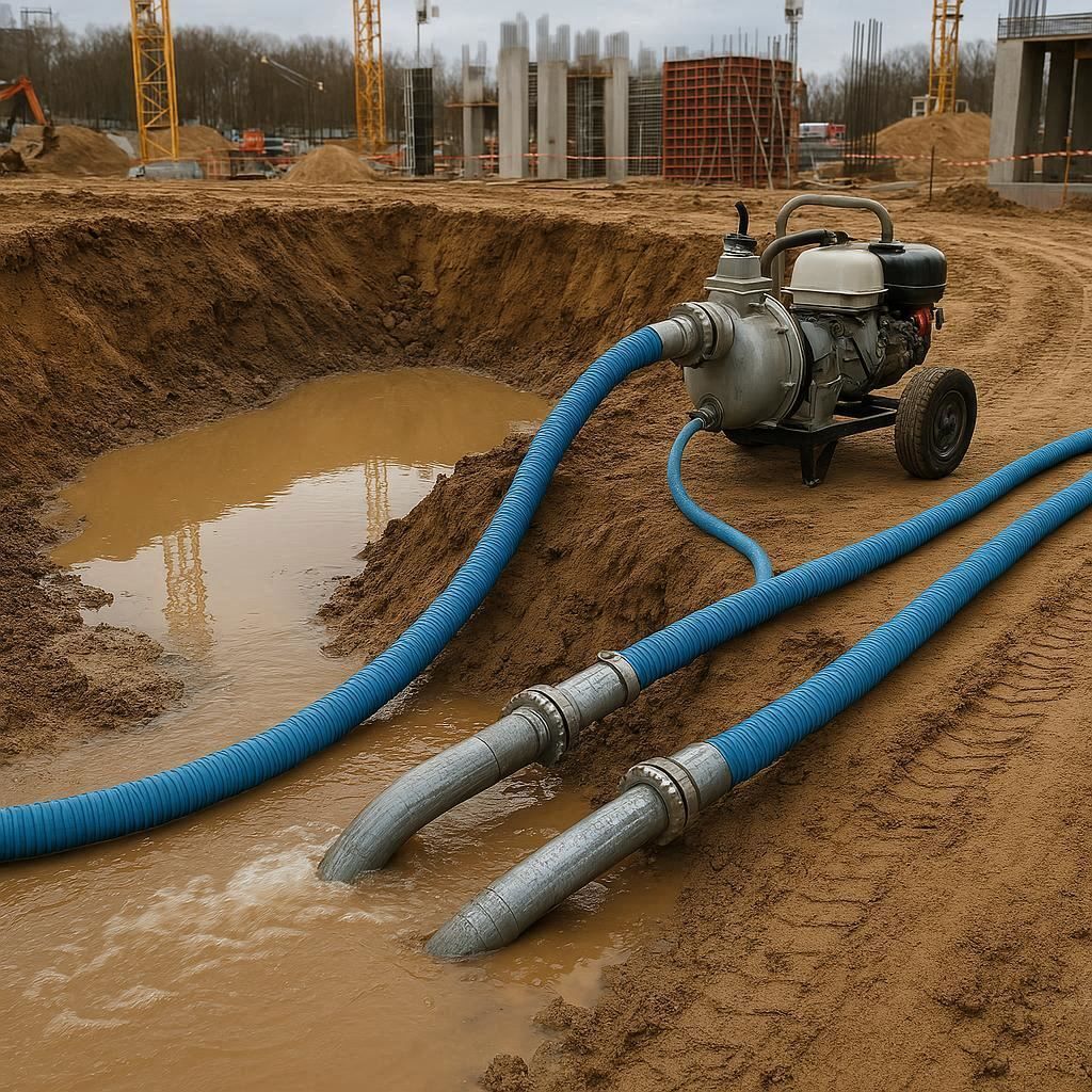Водопонижение и осушение котлована в Щёлкино